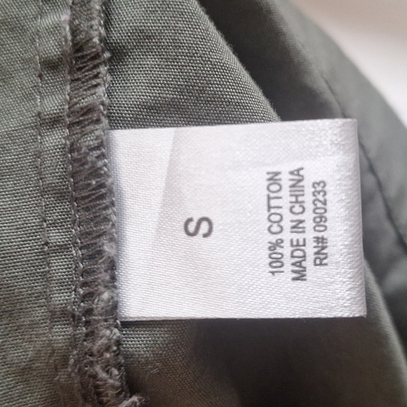 Sound And Matter Lightweight Olive Green Parka Jacket Size Small - Picture 13 of 13